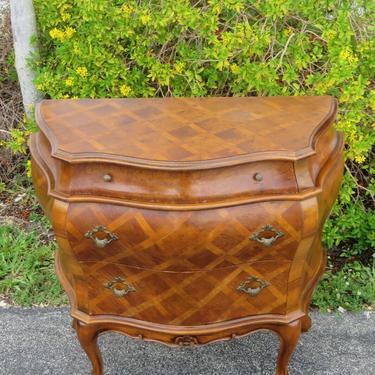 French Bombay Inlay Large Nightstand Commode 2093