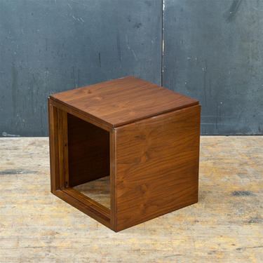 Danish Kai Kristiansen Teak Wood Modular Cube Nesting Tables Vintage Mid-Century Modern Scandinavian 1960s 