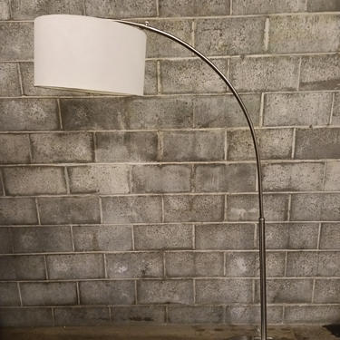 Modern Arched Floor Lamp w/fabric shade 76"