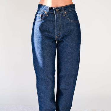 Vintage 80s LEVIS 505 Indigo Wash High Waisted Zip Fly Jeans | Made in USA | Size 28 | UNWORN | 1980s Levis High Waisted Boho Denim Pants 