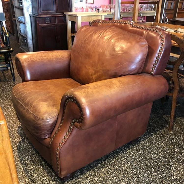                   GIANT leather chair! So comfortable! $495!