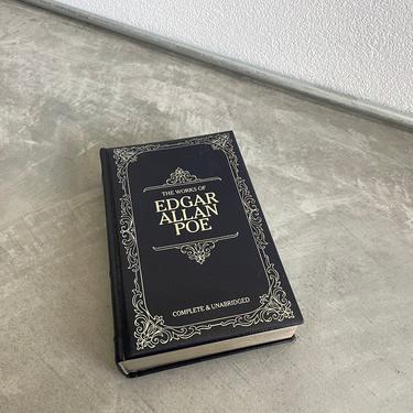 The Works by Edgar Allan Poe | Vintage Book | Vintage Leather Bound Book | Longmeadow Press 