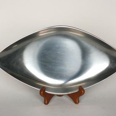 vintage Fraser's stainless steel oval serving plate or platter made in Germany 