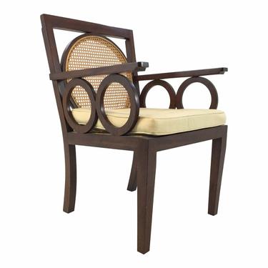 Transitional Hickory Chair Circle Cane Chair