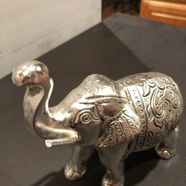 Metal Silver Elephant