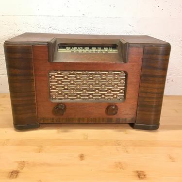 1949 Crosley 55TV-0 Wood Case AM Radio, Full Elec Restoration 