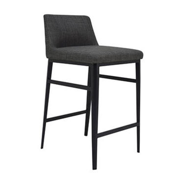 &#8220;Baron&#8221; Counter Stool in Charcoal