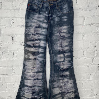 Repurposed Hand Dyed Vintage Jeans 