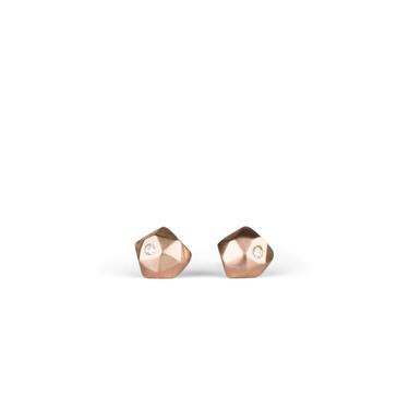 Rosegold Micro Fragment Stud Earrings