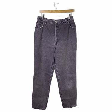 Vintage Purple Lorielle High Waist Tapered Leg Mom Plus Size Jeans, Size 16 