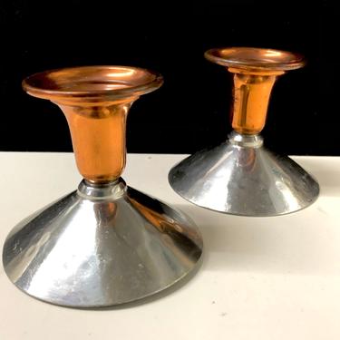 Flemish Copper Co. Mid Century Modern Candle Holders 