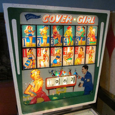 SOLD. Cover Girl Vintage Pinball Machine