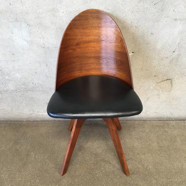 Mid Century Curve Bentwood Plycraft Spin Chair