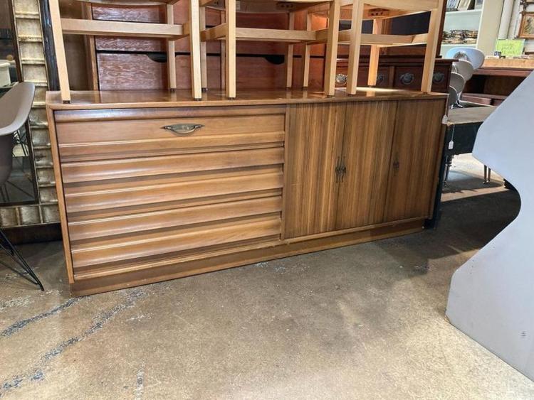 Mid century dresser from American of Martinville furniture company. 72” x 18.5” x30.5”
