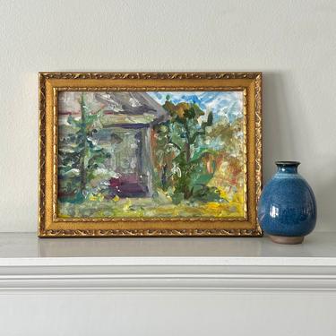 Small Impressionist Landscape Oil Painting 