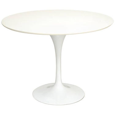 Midcentury Saarinen Style White Tulip Table by ErinLaneEstate