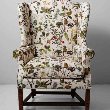 Georgian Wingback in Cotton Linen from House of Hackney
