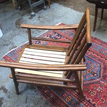 Midcentury modern bamboo lounge chair