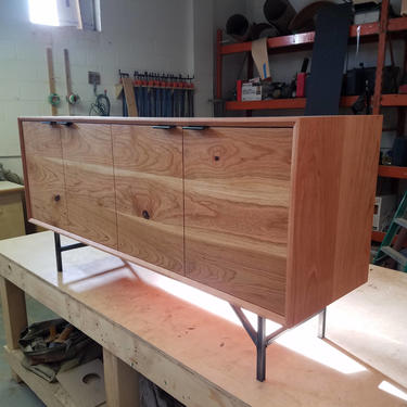 Custom Cherry Credenza 