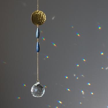 Prisma Hanging #13 - Gemstones and Brass Prism Hanging 