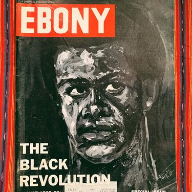 Vintage Ebony Magazine // "The Black Revolution" Cover (Aug 1969)