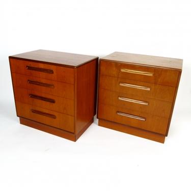 Two 4 Drawer Teak Chests
