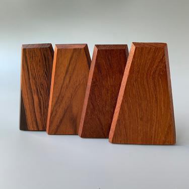 Group of Four Kai Kristiansen Wood Bookends 