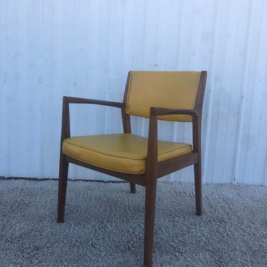 Mid Century Arm Chair with Vintage Upholstery