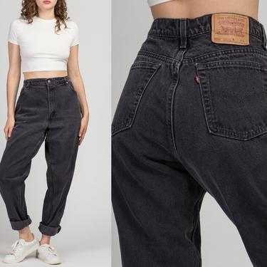 Vintage Levi's 550 Women's Black Denim Jeans - Extra Large, 35