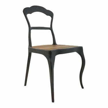 Made Goods Industrial Modern Ithaca Metal and Teak Wood Side Chair