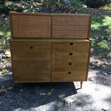 mid century cabinet with drawers