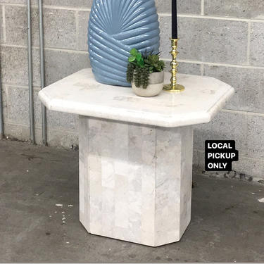 LOCAL PICKUP ONLY ———— Vintage Marble Octagon Table 