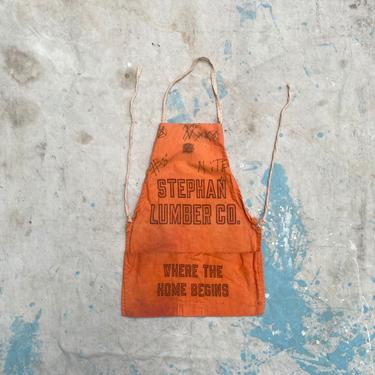 Vintage Stephan Lumber Co Nail Apron 
