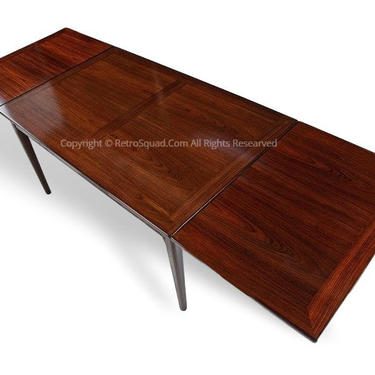 Brazilian Rosewood Dining Table By Skovby of Denmark + Full Set of Protective Custom TABLE PADS, Text Offer 571 330 0810, MCM Eames Knoll 