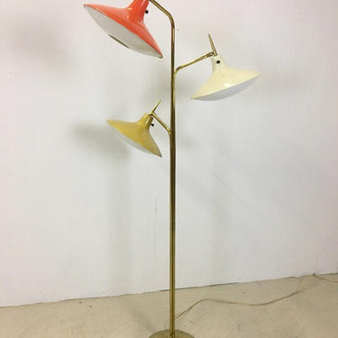 Atomic Age Floor Lamp in Style of Gio Ponti 