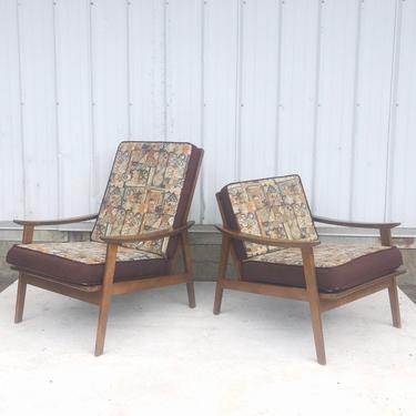 Pair Mid-Century Lounge Chairs, Otto Gerdau 