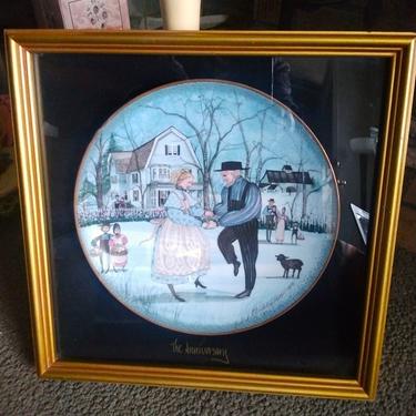 VINTAGE Collectible Plate, P Buckley Moss Limited Edition 