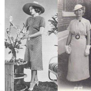 Lace It Up Lace It Down - Vintage 1930s Ivory Open Work Rayon Lace Dress w/Oxblood Bakelite Buttons M/L 