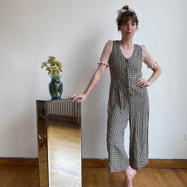 90s Checkerboard Jumpsuit 