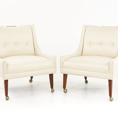 Harvey Probber Style Mid Century Lounge Chairs - A Pair - mcm 