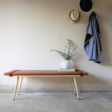 Made to Order Leather + Wood Benches