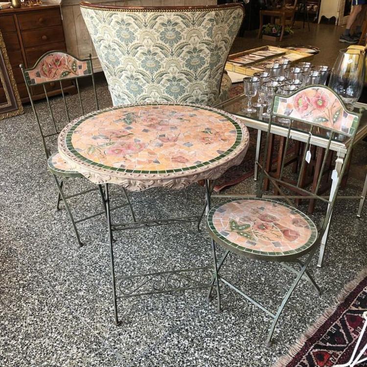                   Romantic lil patio table and chairs! $195