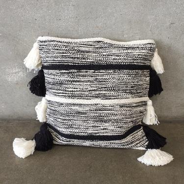 Black &amp; Cream Handcrafted Pillow