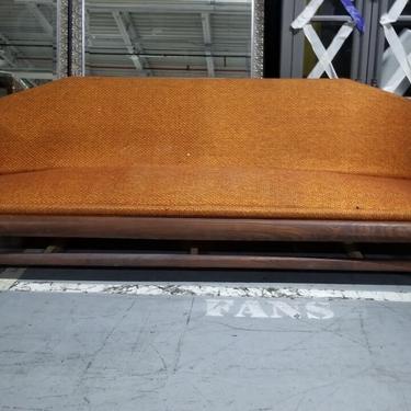 Mid Century Adrian Pearsall Walnut Framed Gondola Sofa