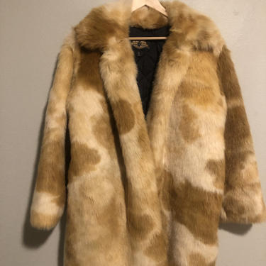 Vintage Faux Fur Jacket Size Large 