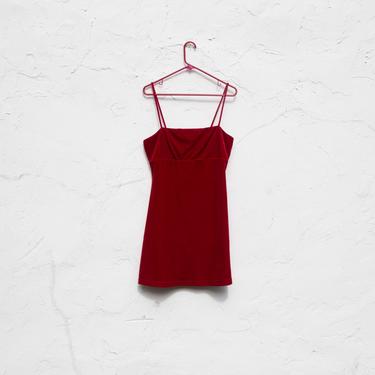 90's dress | red | velvet | I ain't your baby (yet) | vintage 