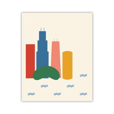 11" x 14" Chicago Color Block Print (multiple styles)