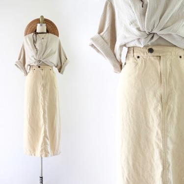 chamomile linen skirt - 28 