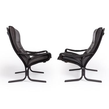 Ingmar Relling “SIESTA” Lounge Chair & Ottoman - Pair, Norway Ca. 1960's 