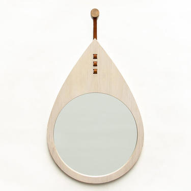 Drop Mirror - Bleached Maple 